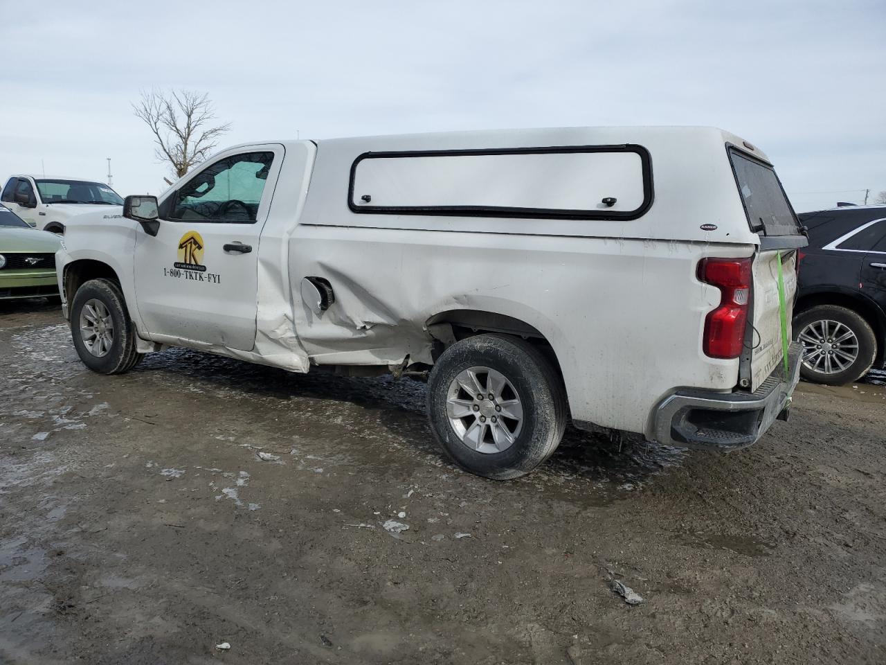 2020 Chevrolet Silverado VIN 3GCNWAEF7LG281916 Copart auction photo, all over damage thumbnail 2