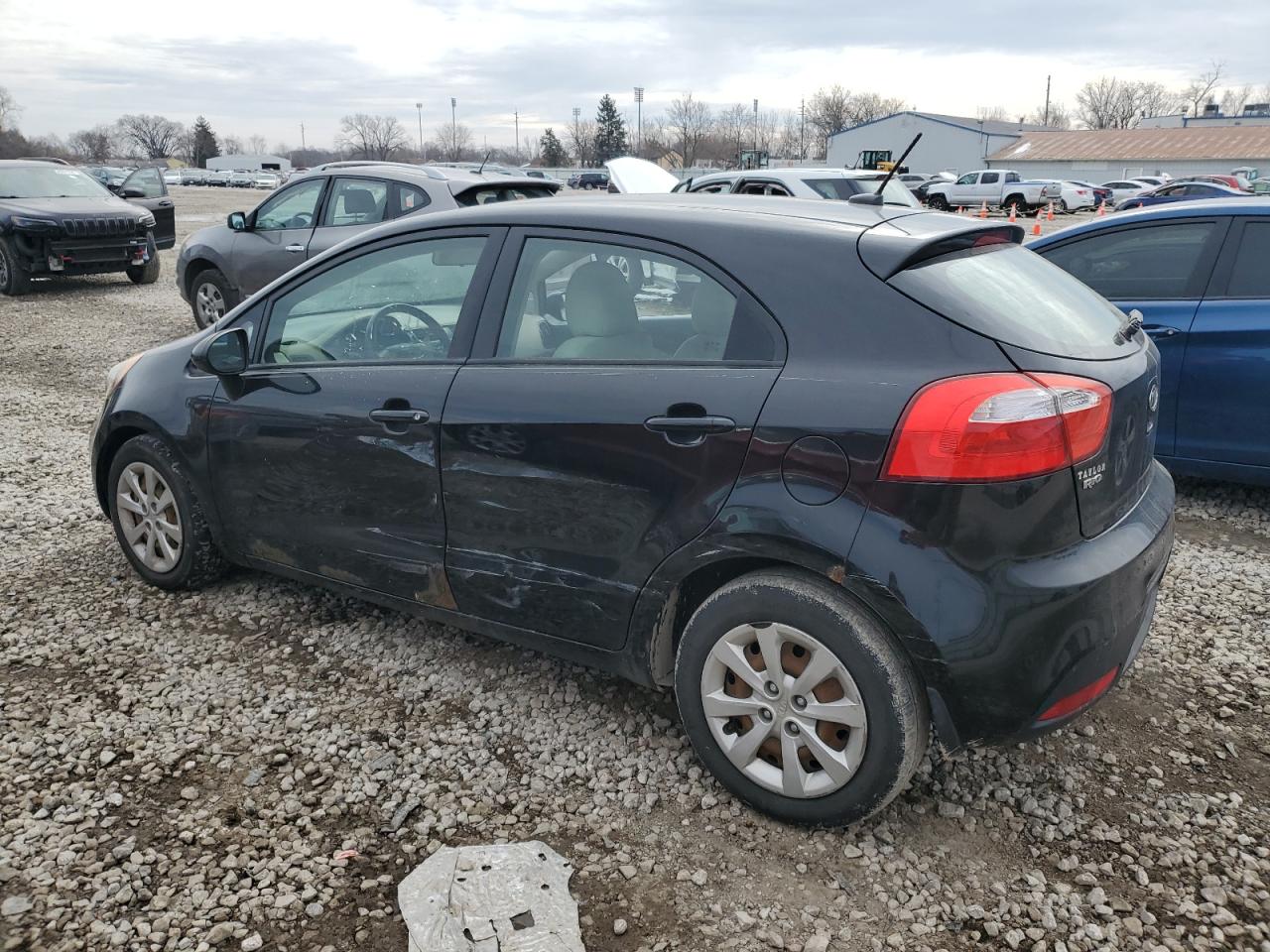 2012 KIA Rio VIN KNADM5A31C6023314 Copart auction photo, vandalism damage thumbnail 2