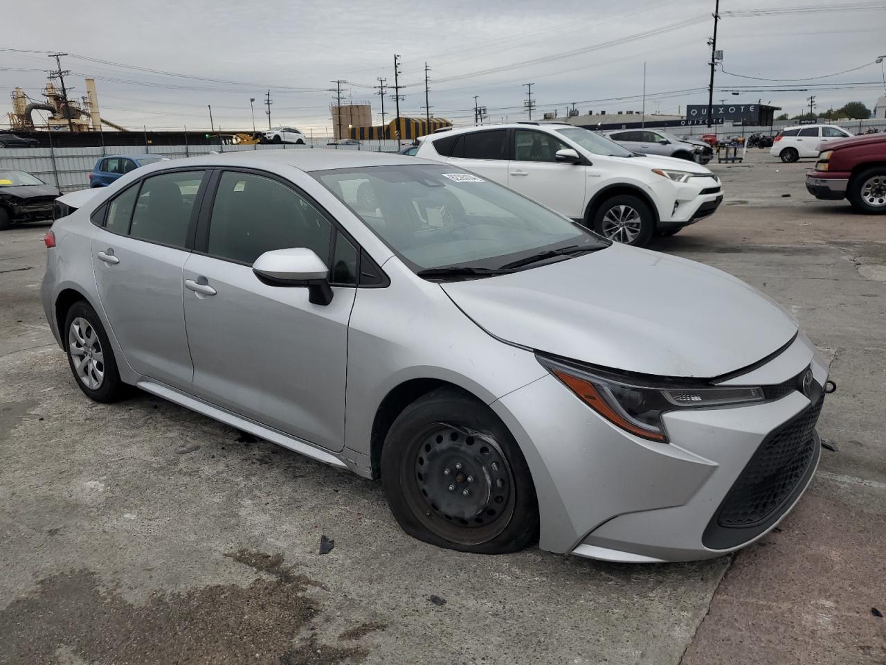 2022 Toyota Corolla VIN JTDEPMAEXN3023407 Copart auction photo, rear end / side damage thumbnail 4