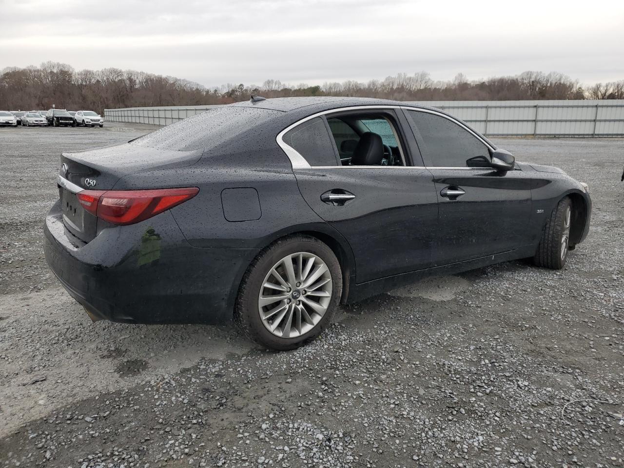 2018 Infiniti Q50 VIN JN1EV7AR6JM442839 Copart auction photo, vandalism damage thumbnail 3
