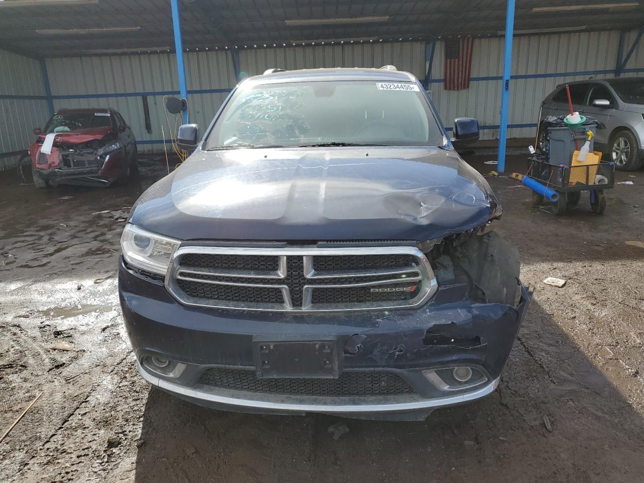 2014 Dodge Durango VIN 1C4RDJAG2EC539769 Copart auction photo, front end / side damage thumbnail 5