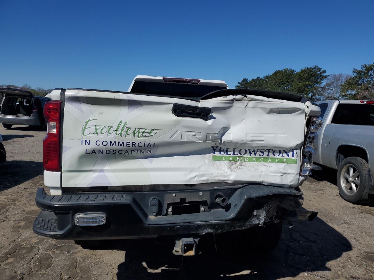 2021 Chevrolet Silverado VIN 1GC1YLE73MF235581 Copart auction photo, rear end damage thumbnail 6
