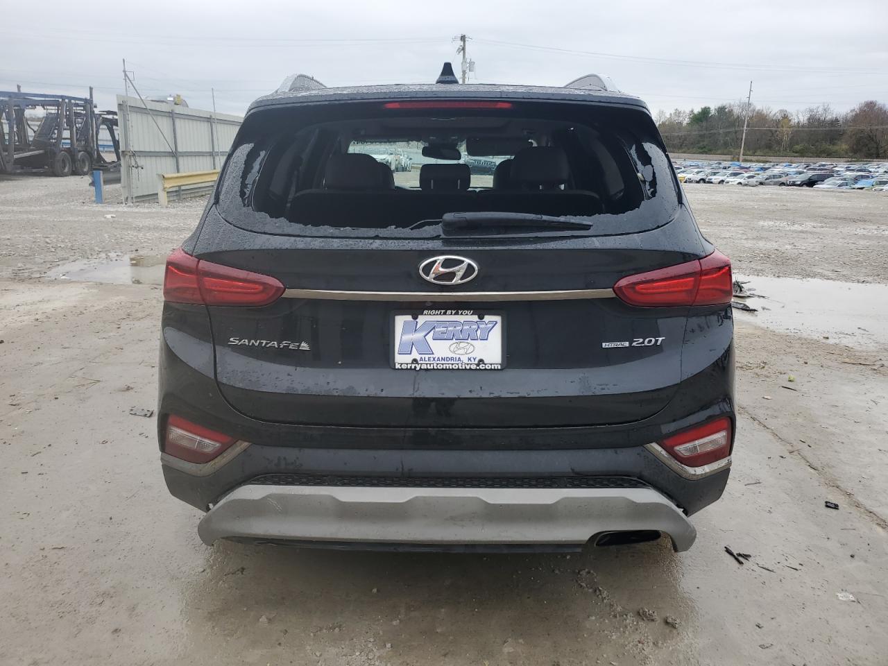 2019 Hyundai Santa Fe VIN 5NMS5CAA6KH131858 Copart auction photo, front end / side damage thumbnail 6