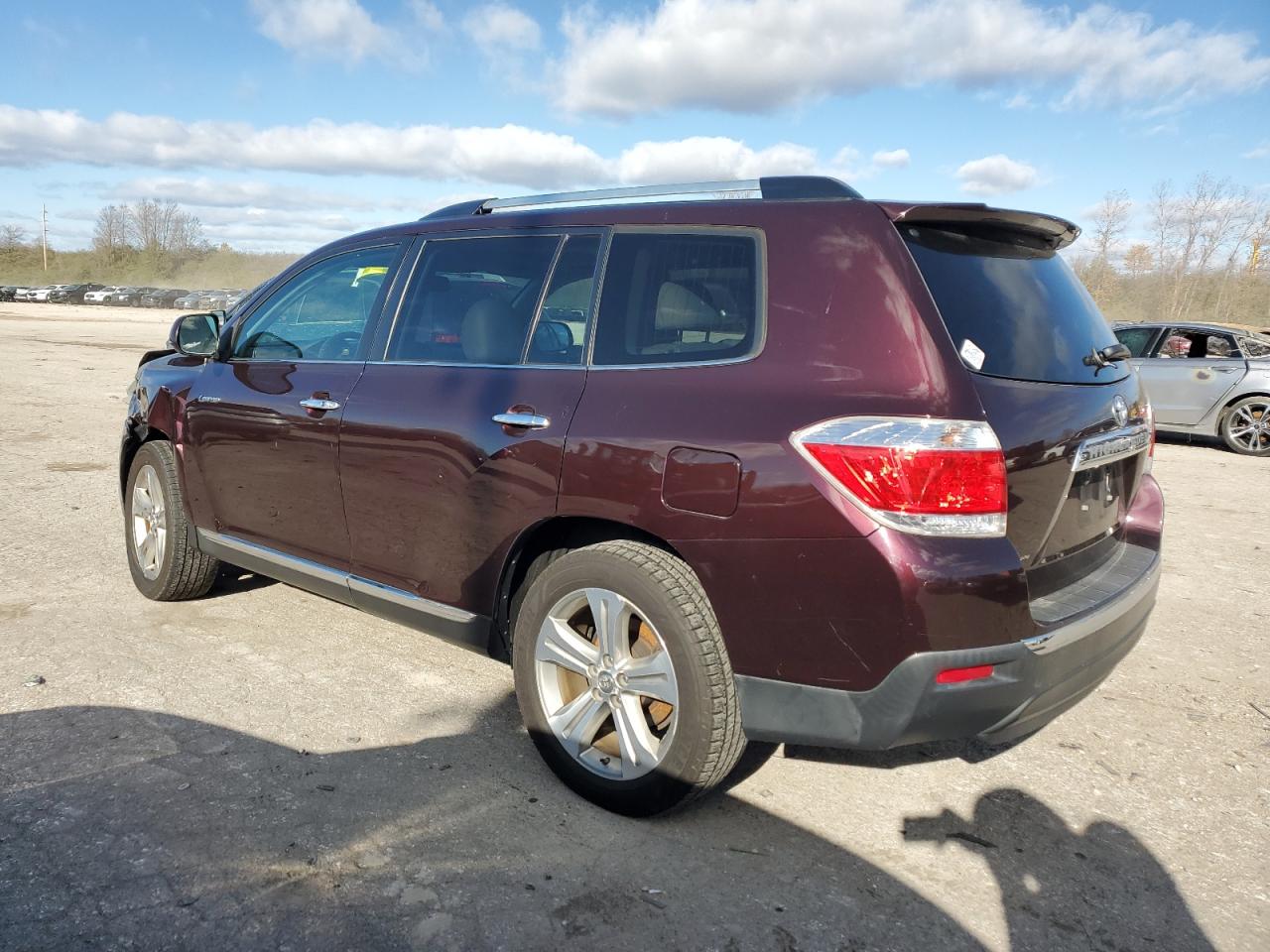 2012 Toyota Highlander VIN 5TDYK3EH9CS078775 Copart auction photo, front end damage thumbnail 2