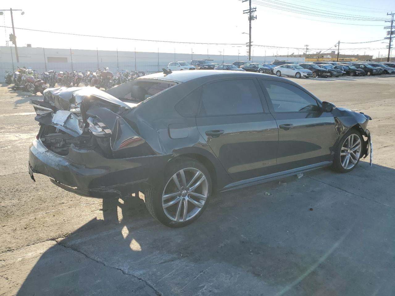 2018 Volkswagen Passat VIN 1VWAA7A32JC014613 Copart auction photo, rear end / front end damage thumbnail 3