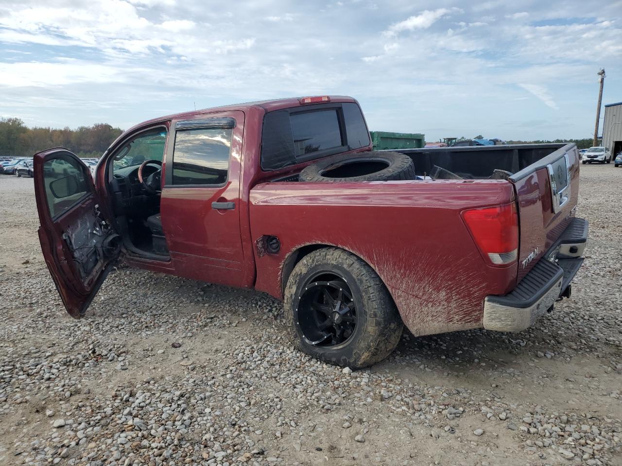 2008 Nissan Titan VIN 1N6BA07C28N340767 Copart auction photo, front end / side damage thumbnail 2