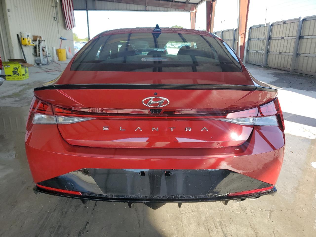 2023 Hyundai Elantra VIN KMHLR4AF3PU496102 Copart auction photo, front end / side damage thumbnail 6