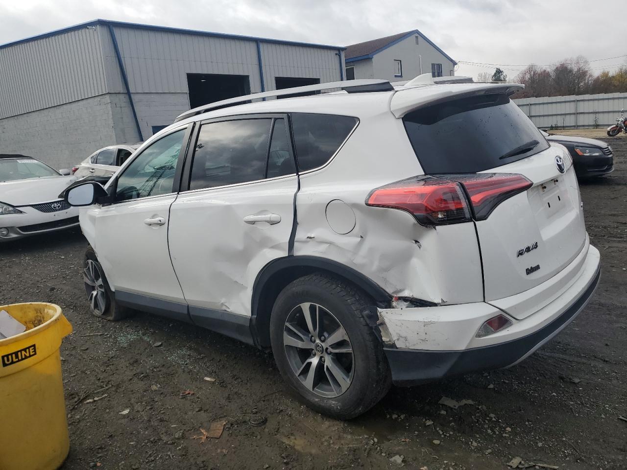 2018 Toyota RAV 4 VIN 2T3WFREV8JW445052 Copart auction photo, front end / side damage thumbnail 2