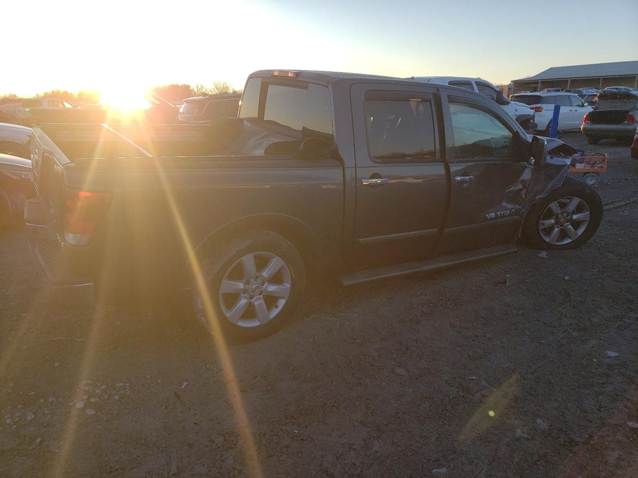 2008 Nissan Titan VIN 1N6BA07D28N353625 Copart auction photo, front end / side damage thumbnail 3