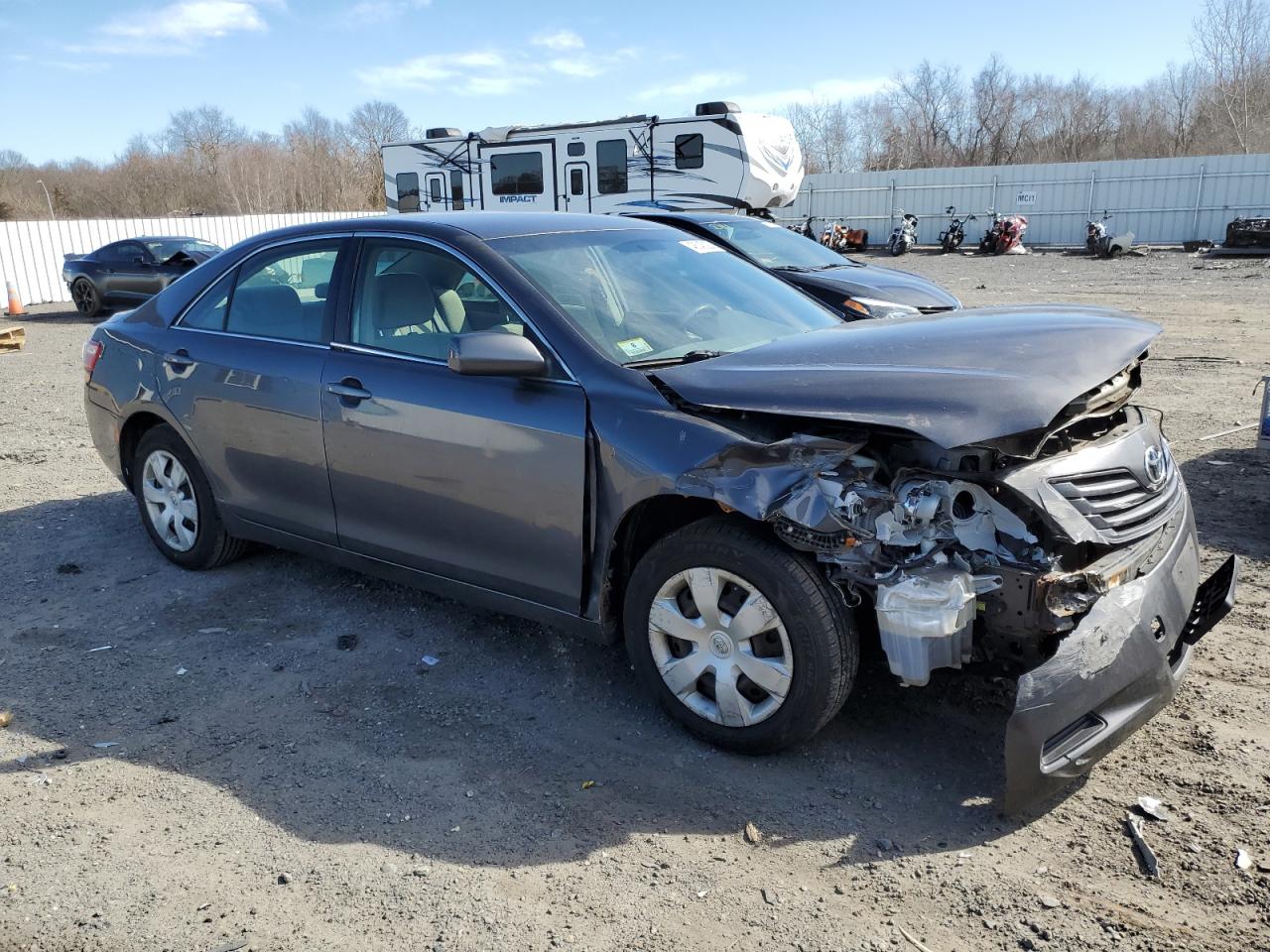 2007 Toyota Camry VIN JTNBK46K373025126 Copart auction photo, front end / minor dent/scratches damage thumbnail 4