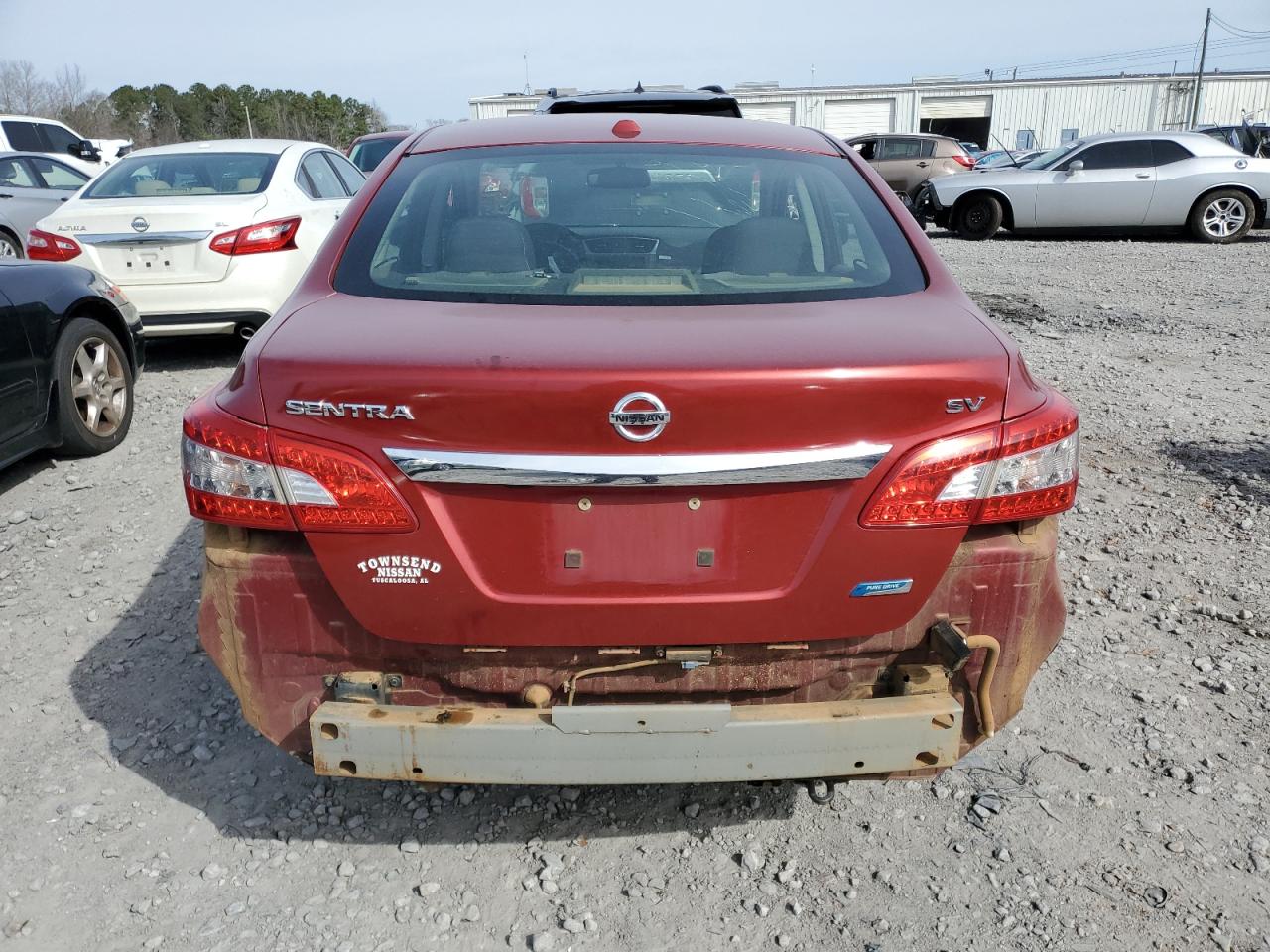 2014 Nissan Sentra VIN 3N1AB7AP8EY313770 Copart auction photo, front end / rear end damage thumbnail 6