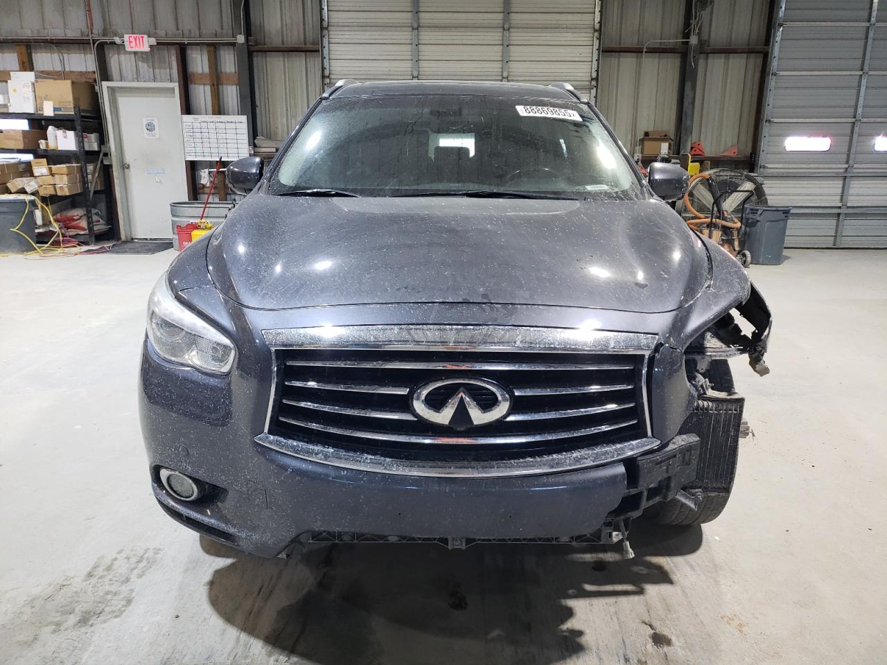 2013 Infiniti JX VIN 5N1AL0MN6DC302636 Copart auction photo, front end / minor dent/scratches damage thumbnail 5