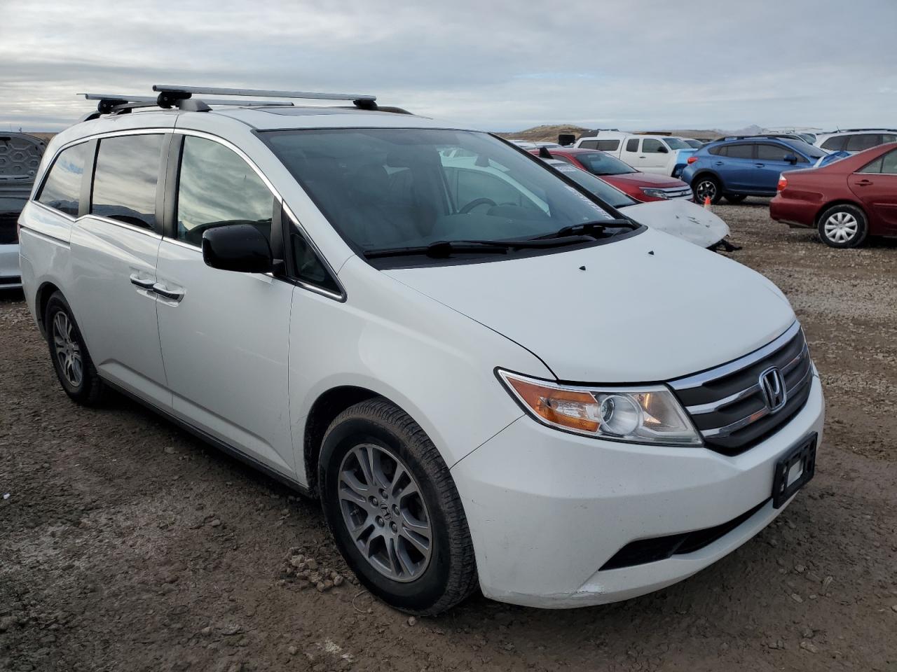 2013 Honda Odyssey VIN 5FNRL5H66DB089035 Copart auction photo, front end damage thumbnail 4