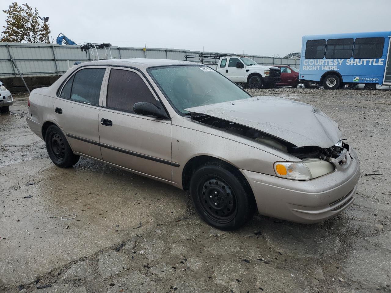 1999 Toyota Corolla VIN 2T1BR12E0XC128025 Copart auction photo, frame damage / front end damage thumbnail 4