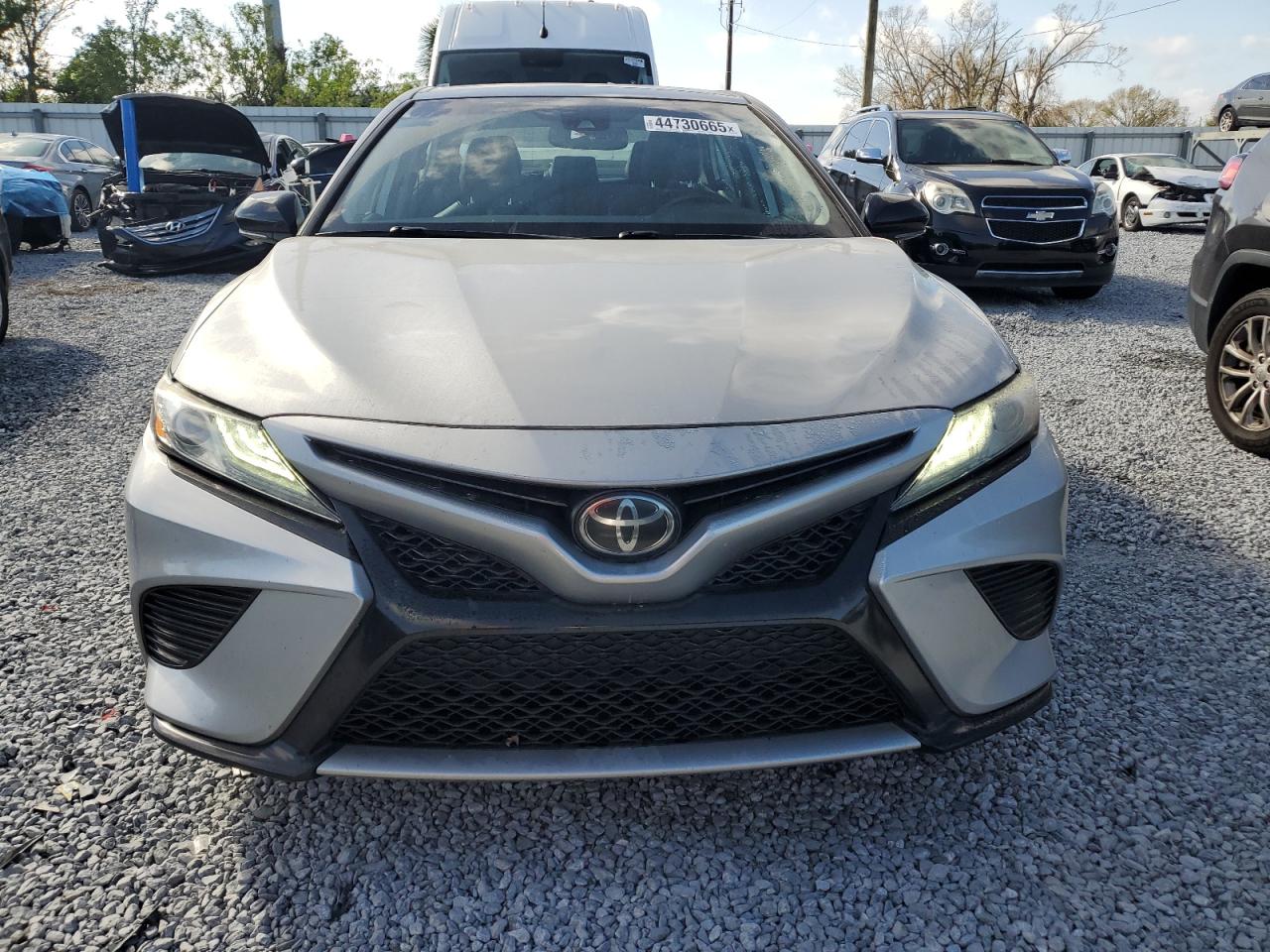 2019 Toyota Camry VIN 4T1B61HKXKU256589 Copart auction photo, rear end damage thumbnail 5