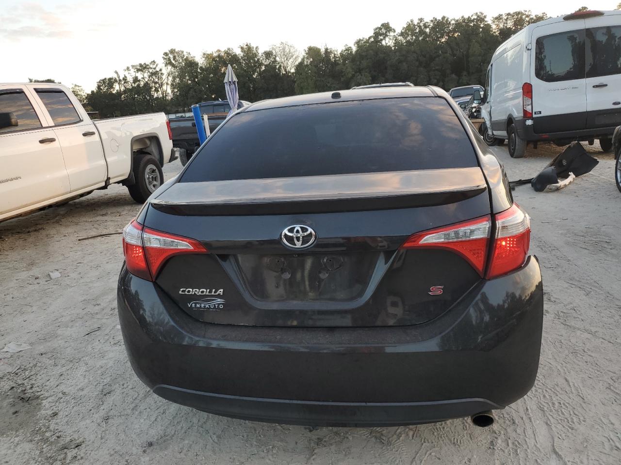 2015 Toyota Corolla VIN 2T1BURHEXFC358254 Copart auction photo, all over damage thumbnail 6