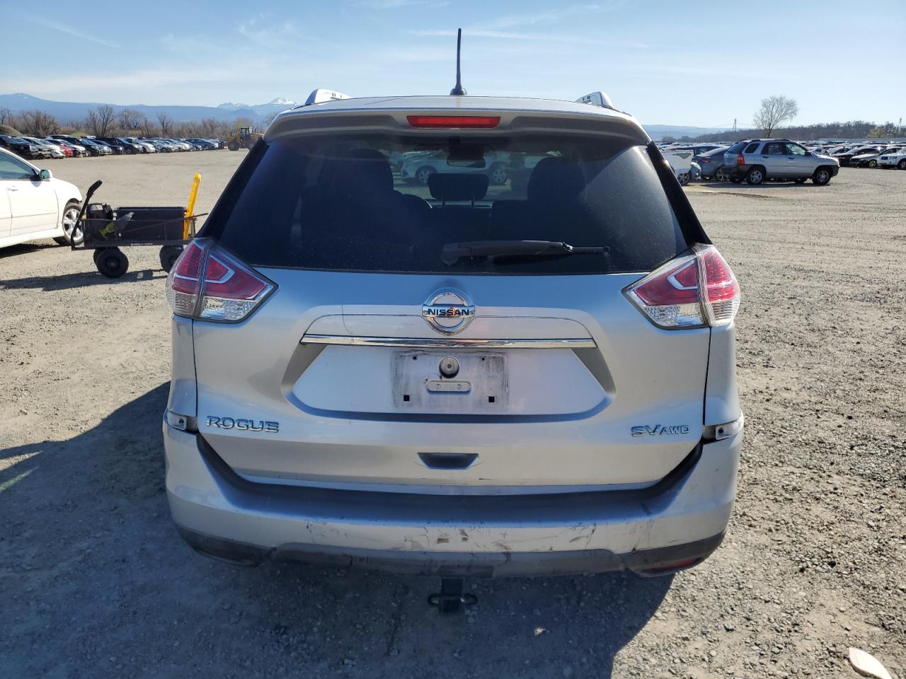 2016 Nissan Rogue VIN KNMAT2MV8GP671155 Copart auction photo, rear end / side damage thumbnail 6