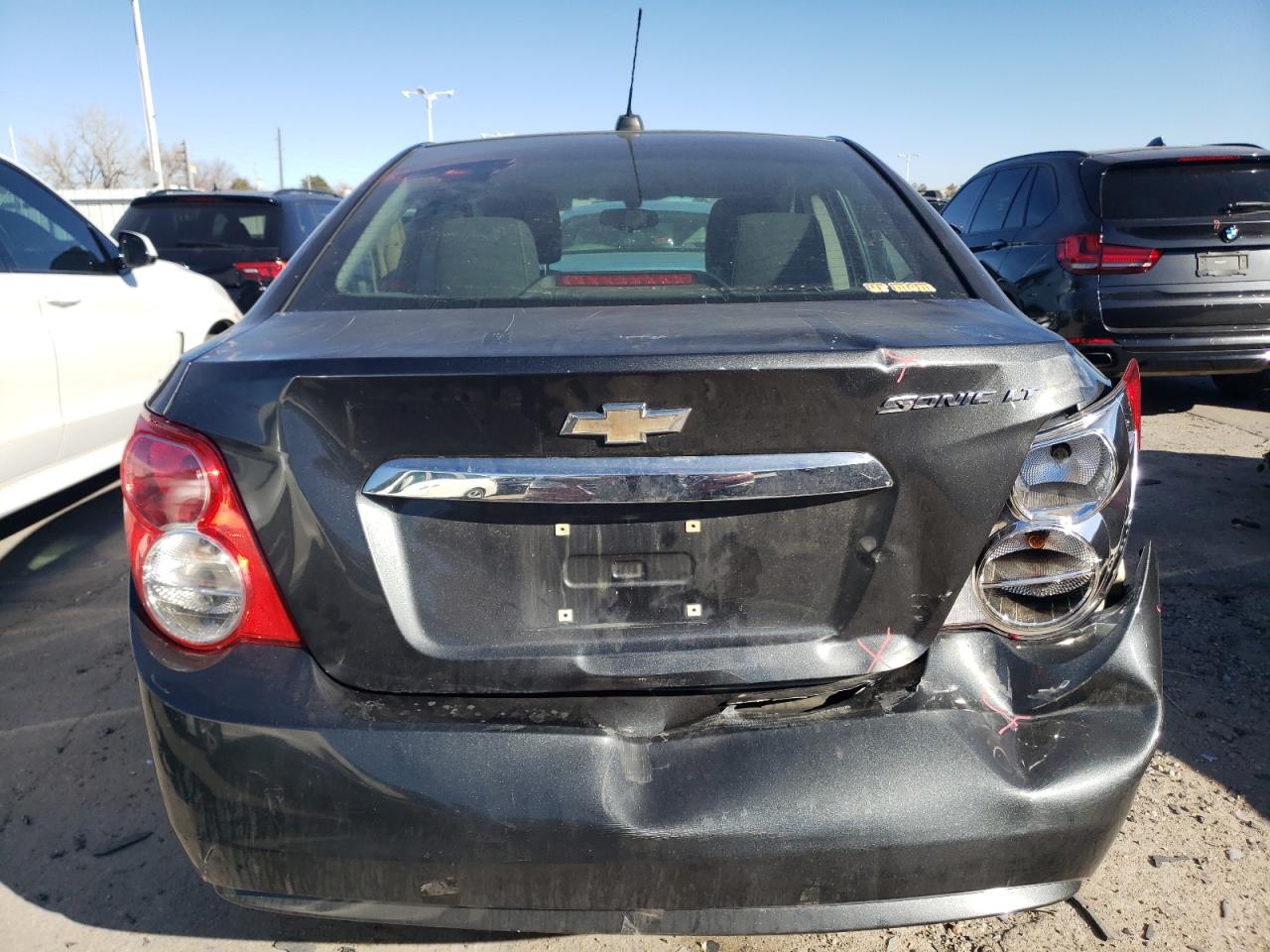 2016 Chevrolet Sonic VIN 1G1JC5SH0G4136572 Copart auction photo, rear end / front end damage thumbnail 6
