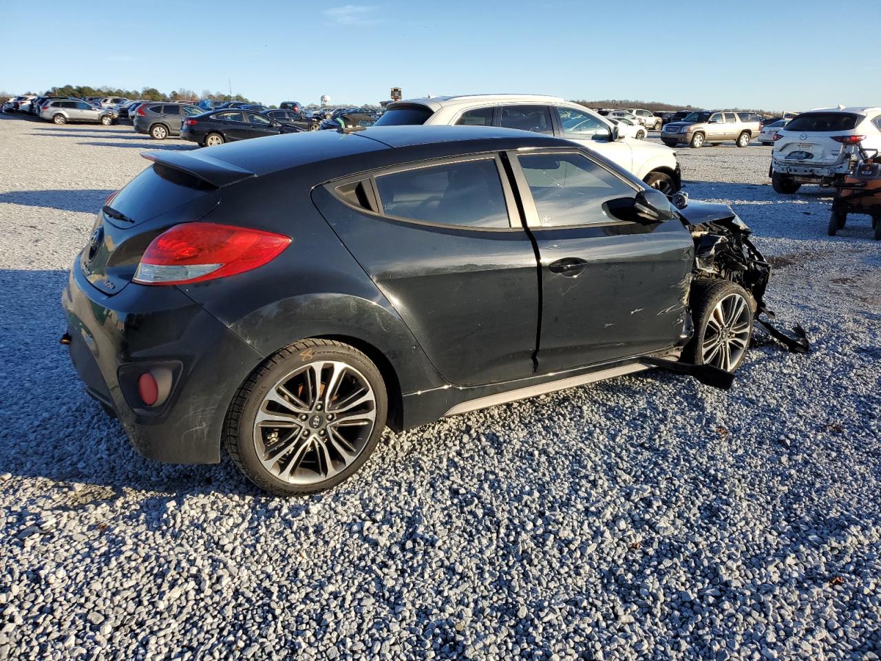 2016 Hyundai Veloster VIN KMHTC6AE2GU284067 Copart auction photo, all over / mechanical damage thumbnail 3