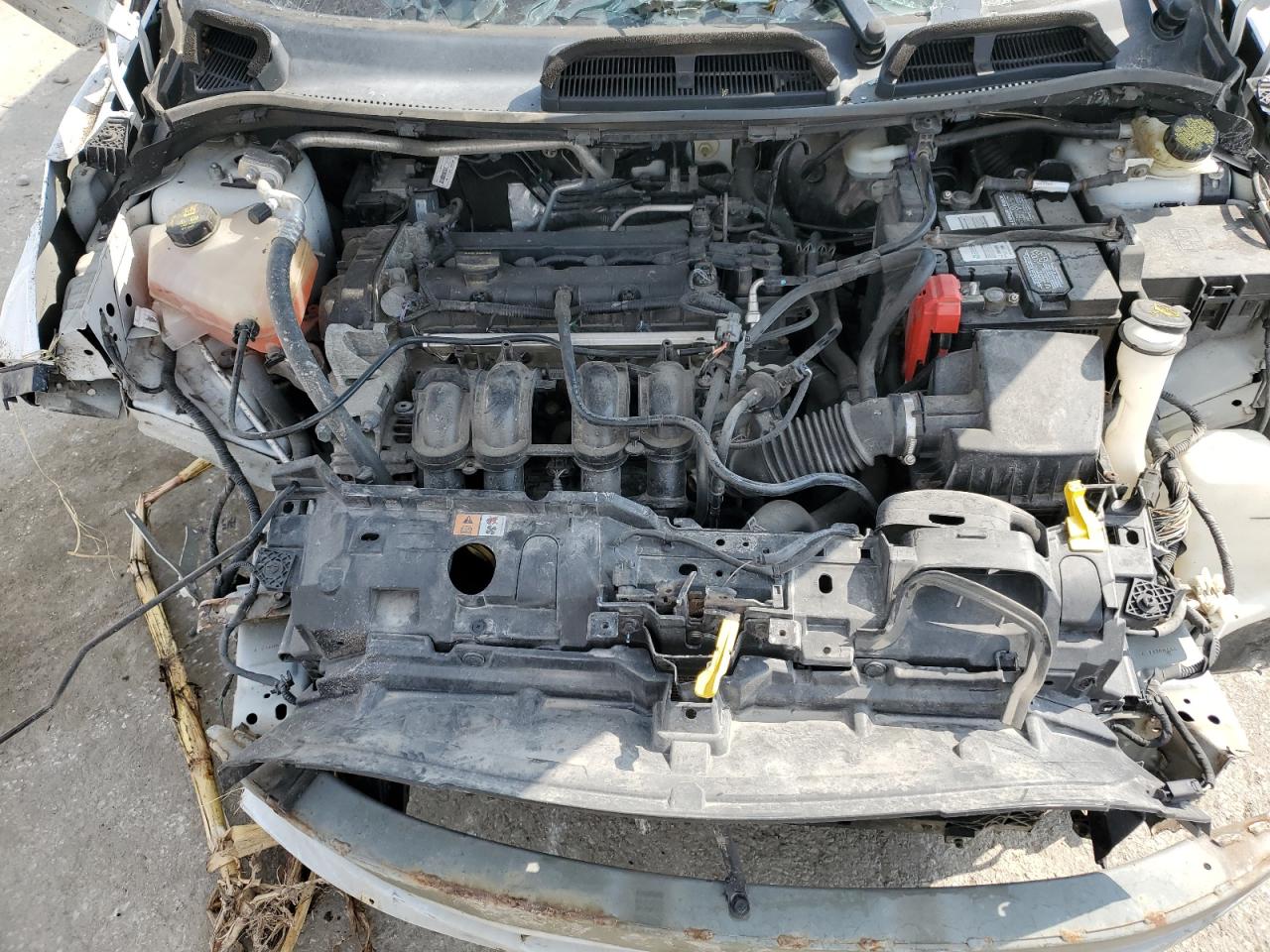 2014 Ford Fiesta VIN 3FADP4BJ5EM189569 Copart auction photo, all over damage thumbnail 11