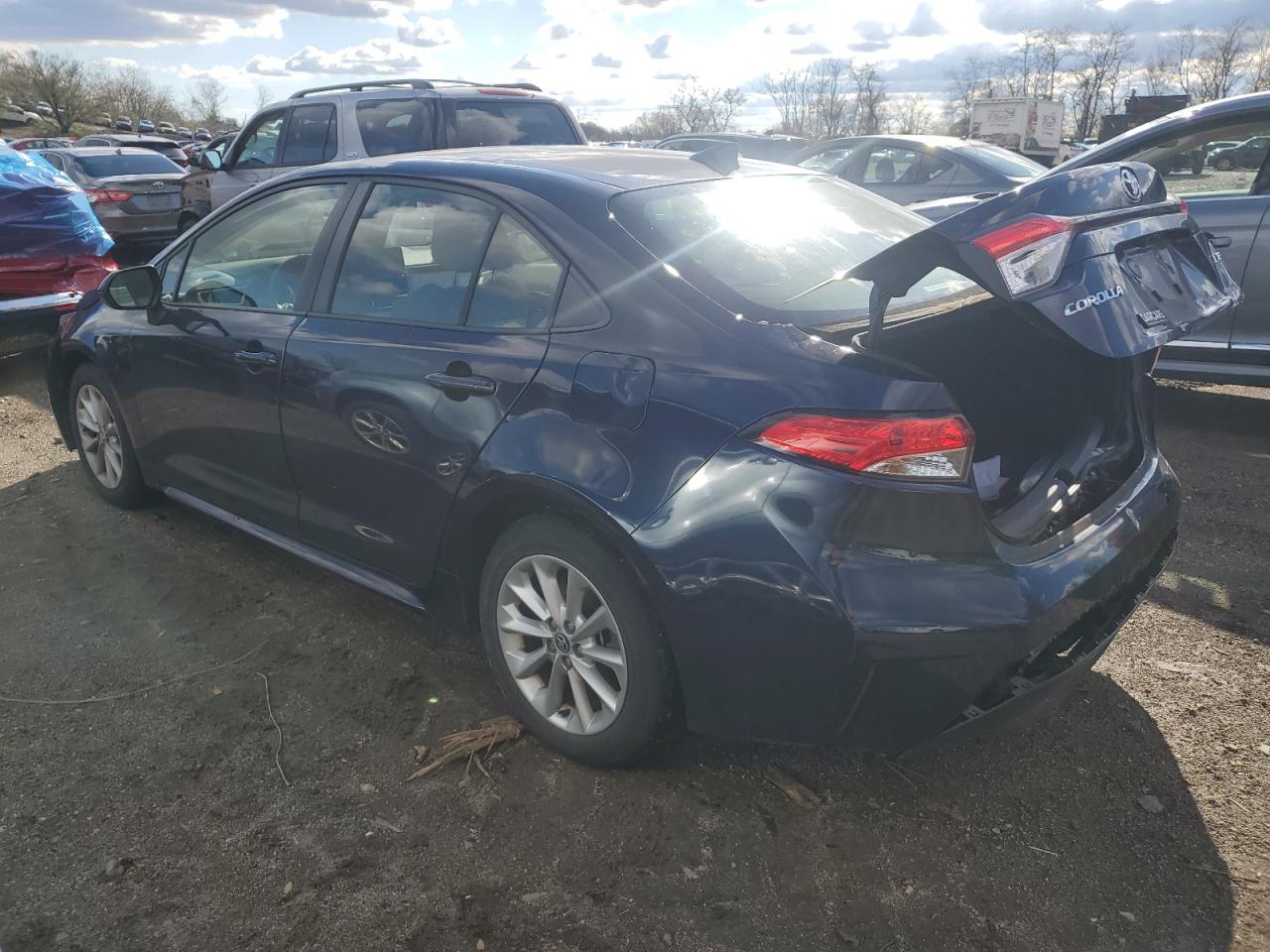 2020 Toyota Corolla VIN JTDVPRAE0LJ079457 Copart auction photo, front end / rear end damage thumbnail 2