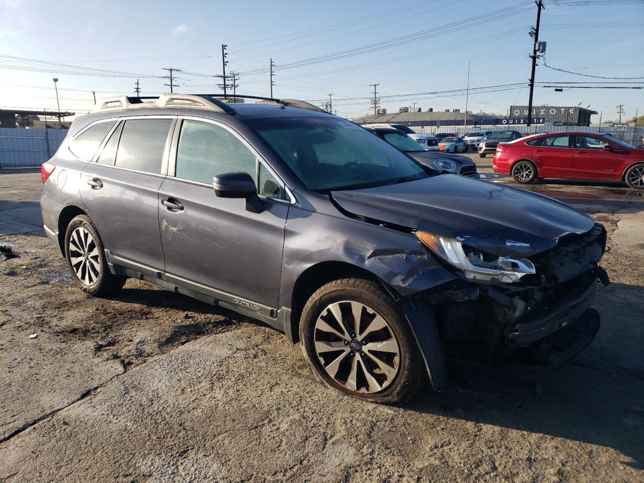 2016 Subaru Outback VIN 4S4BSAJC6G3260974 Copart auction photo, front end / side damage thumbnail 4