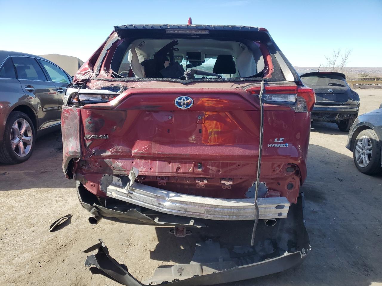 2020 Toyota RAV 4 VIN JTMLWRFV4LD046186 Copart auction photo, all over damage thumbnail 6