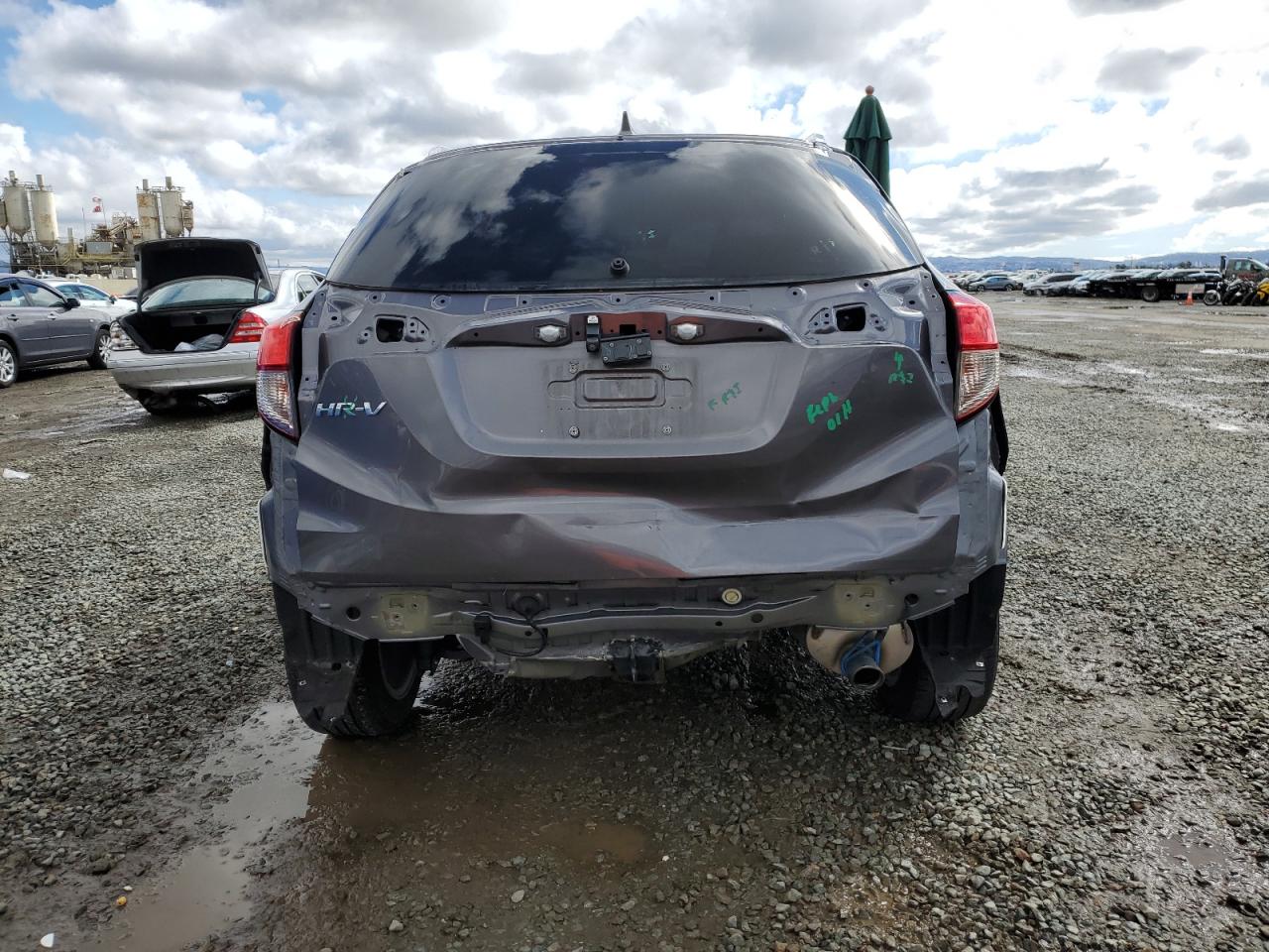 2019 Honda HR-V VIN 3CZRU5H51KM729515 Copart auction photo, rear end damage thumbnail 6