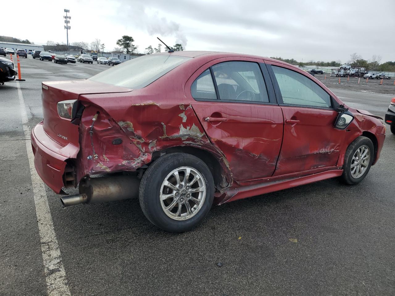 2012 Mitsubishi Lancer VIN JA32U2FU4CU017978 Copart auction photo, all over damage thumbnail 3