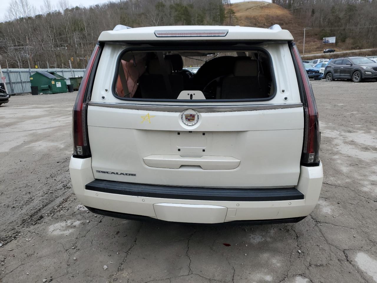 2015 Cadillac Escalade VIN 1GYS4BKJ9FR173092 Copart auction photo, rollover damage thumbnail 6
