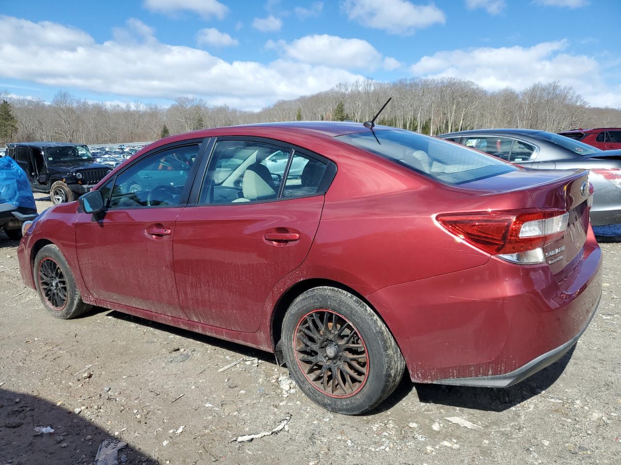 2018 Subaru Impreza VIN 4S3GKAA64J3608542 Copart auction photo, front end / side damage thumbnail 2