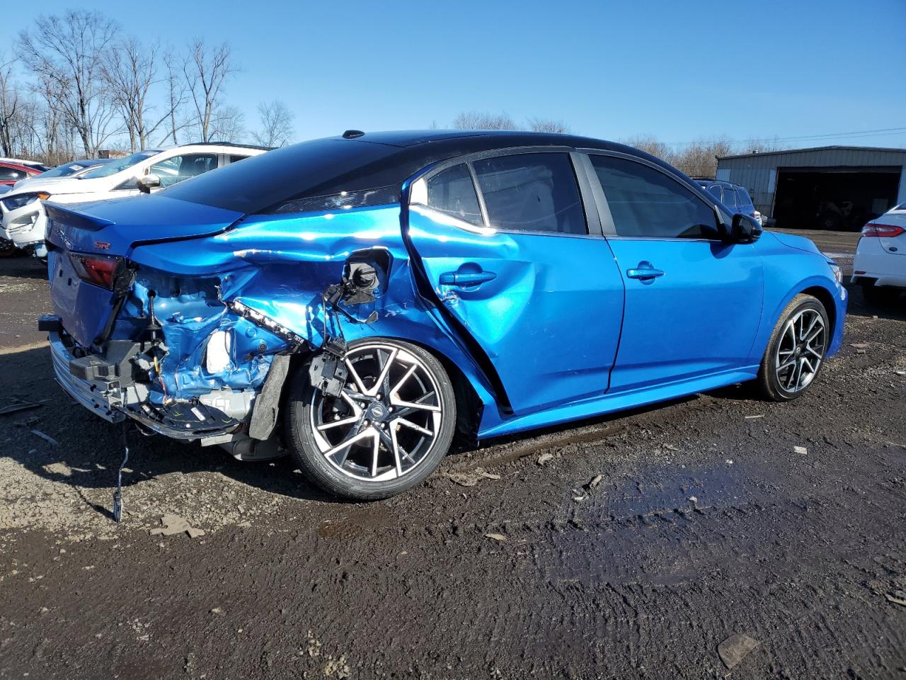 2024 Nissan Sentra VIN 3N1AB8DV7RY363288 Copart auction photo, rear end / side damage thumbnail 3