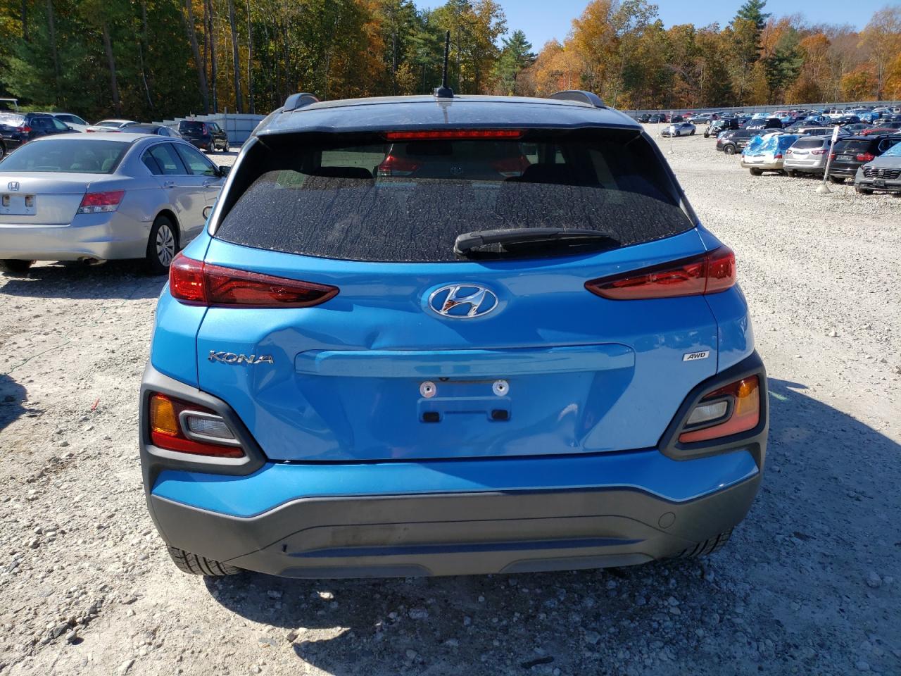 2018 Hyundai Kona VIN KM8K2CAA4JU145110 Copart auction photo, front end / undercarriage damage thumbnail 6