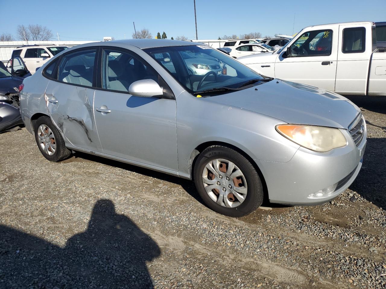 2010 Hyundai Elantra VIN KMHDU4AD6AU013517 Copart auction photo, side / rear end damage thumbnail 4
