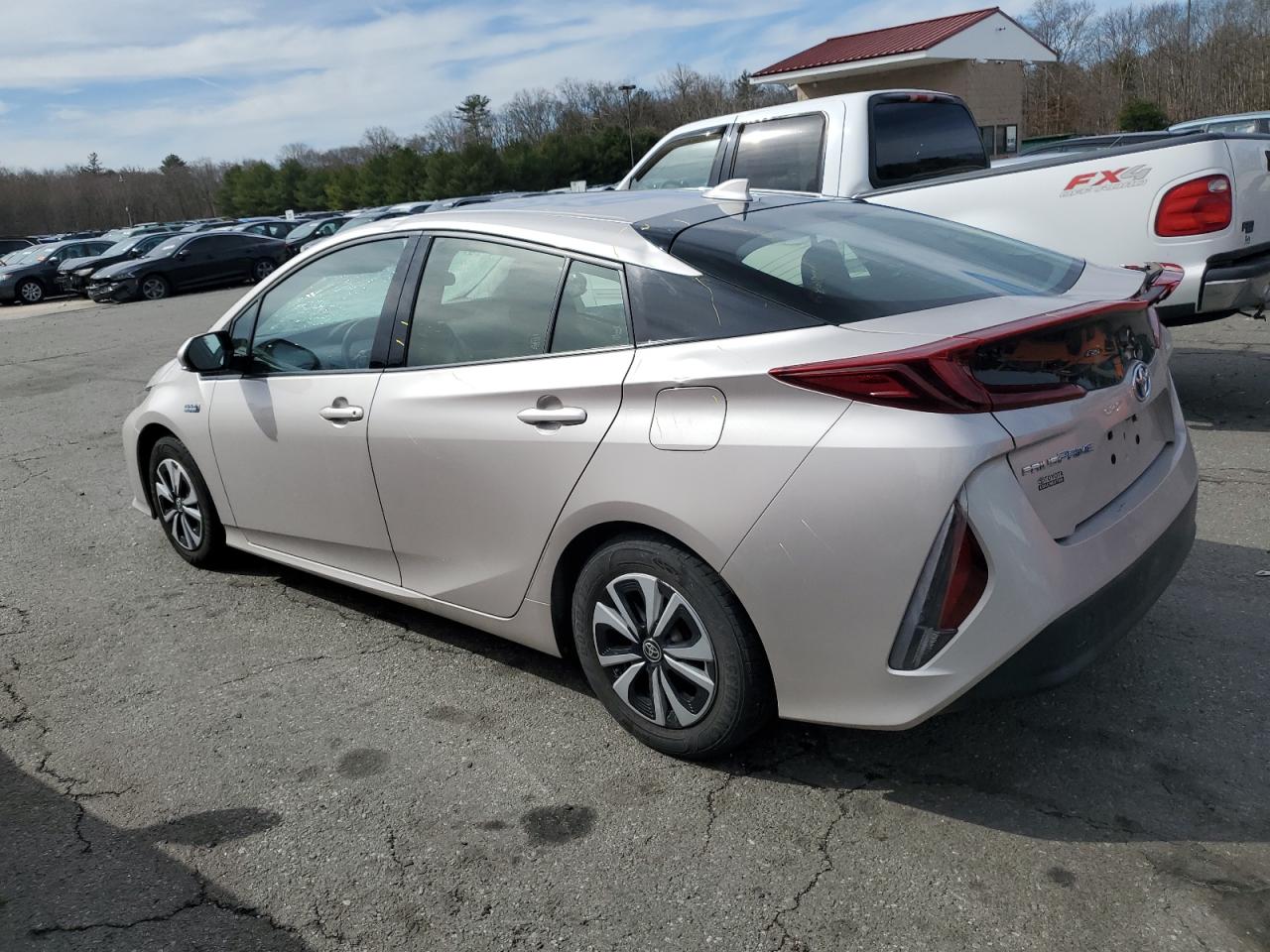 2018 Toyota Prius VIN JTDKARFP9J3069770 Copart auction photo, front end / rear end damage thumbnail 2