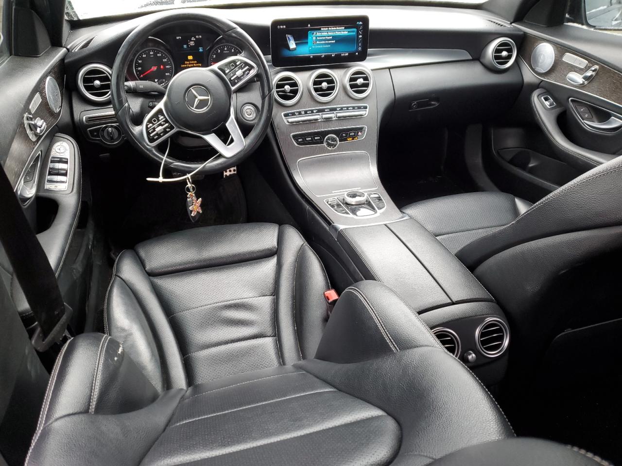 2019 Mercedes-Benz C-klasse VIN WDDWF8EB3KR505178 Copart auction photo, front end / side damage thumbnail 8