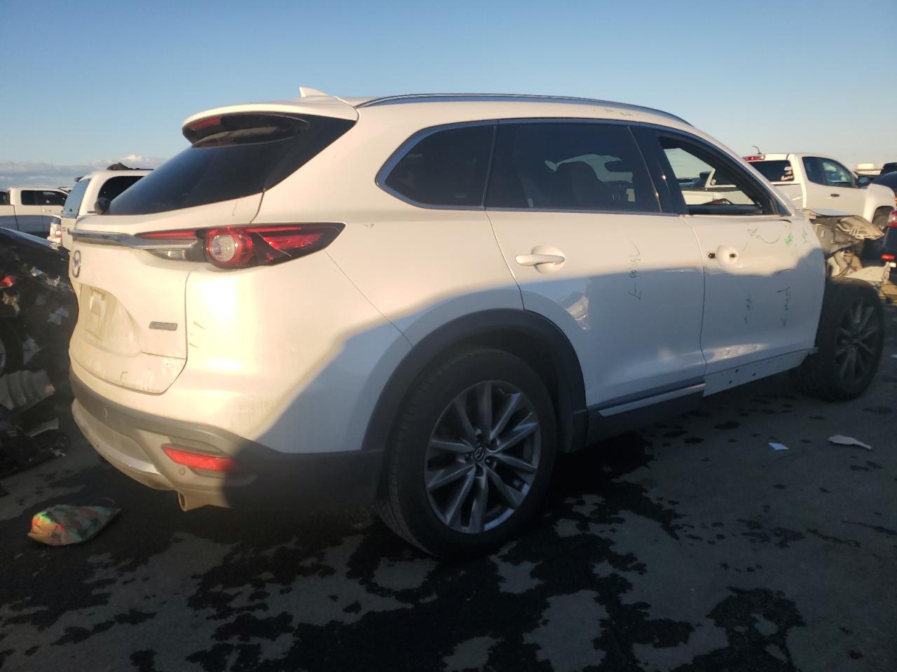 2019 Mazda CX-9 VIN JM3TCADYXK0308006 Copart auction photo, front end / side damage thumbnail 3