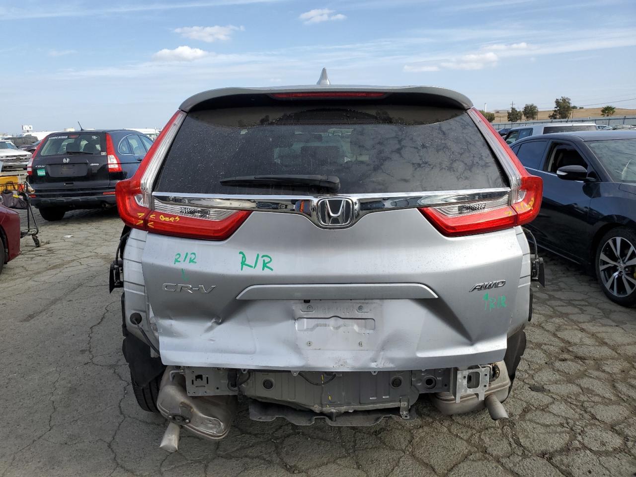 2019 Honda CR-V VIN 7FARW2H89KE060234 Copart auction photo, all over damage thumbnail 6