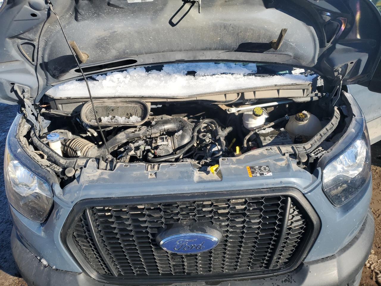 2021 Ford Transit VIN 1FTBR3X81MKA59032 Copart auction photo, all over damage thumbnail 12