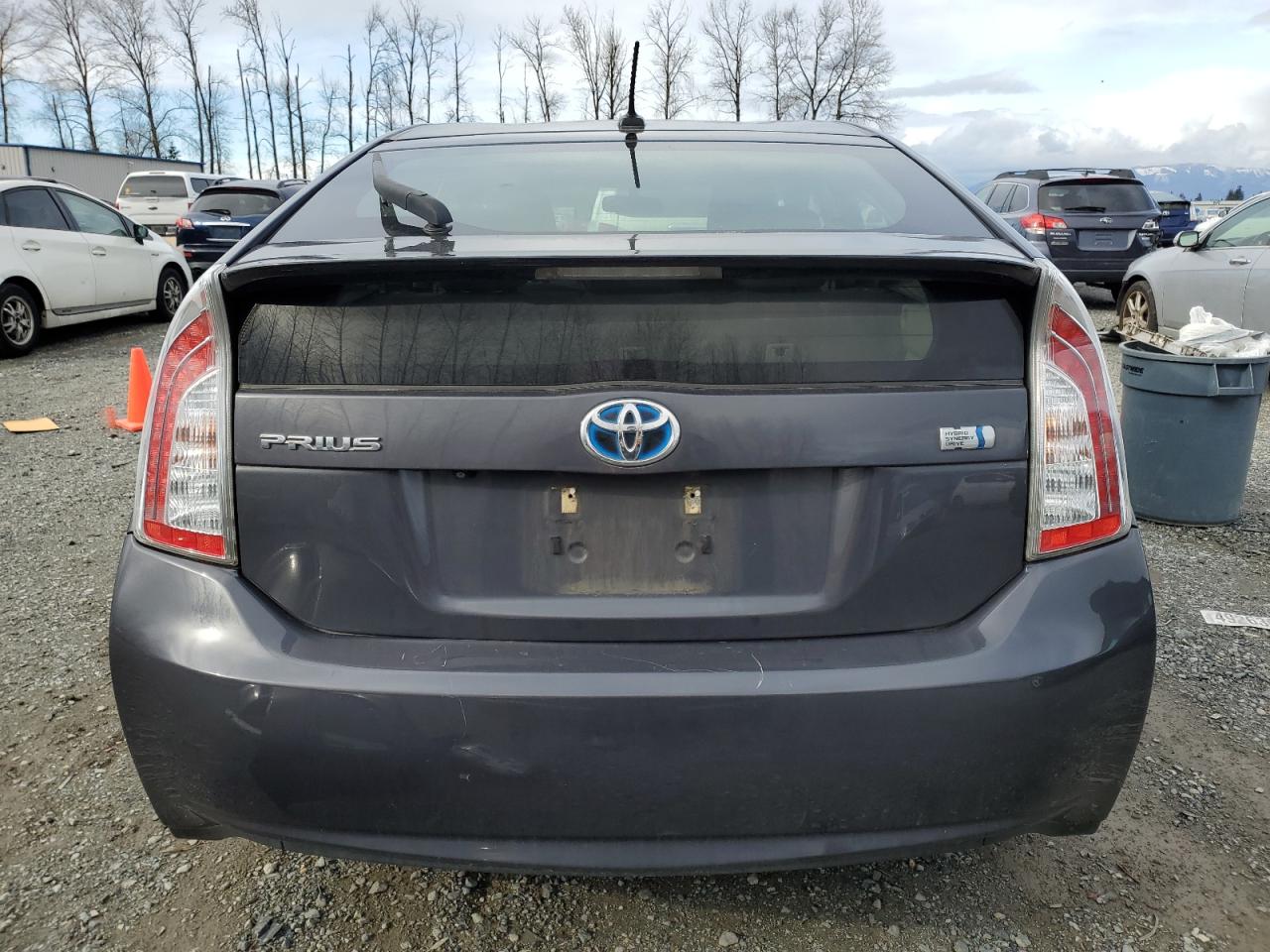 2013 Toyota Prius VIN JTDKN3DU9D5550928 Copart auction photo, front end / side damage thumbnail 6