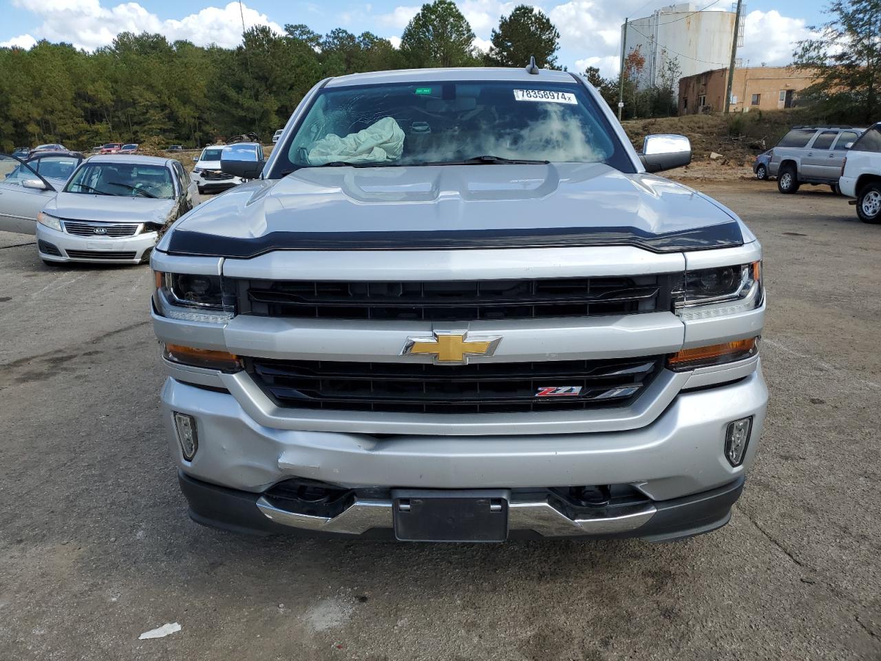 2017 Chevrolet Silverado VIN 3GCUKREC9HG380904 Copart auction photo, all over damage thumbnail 5