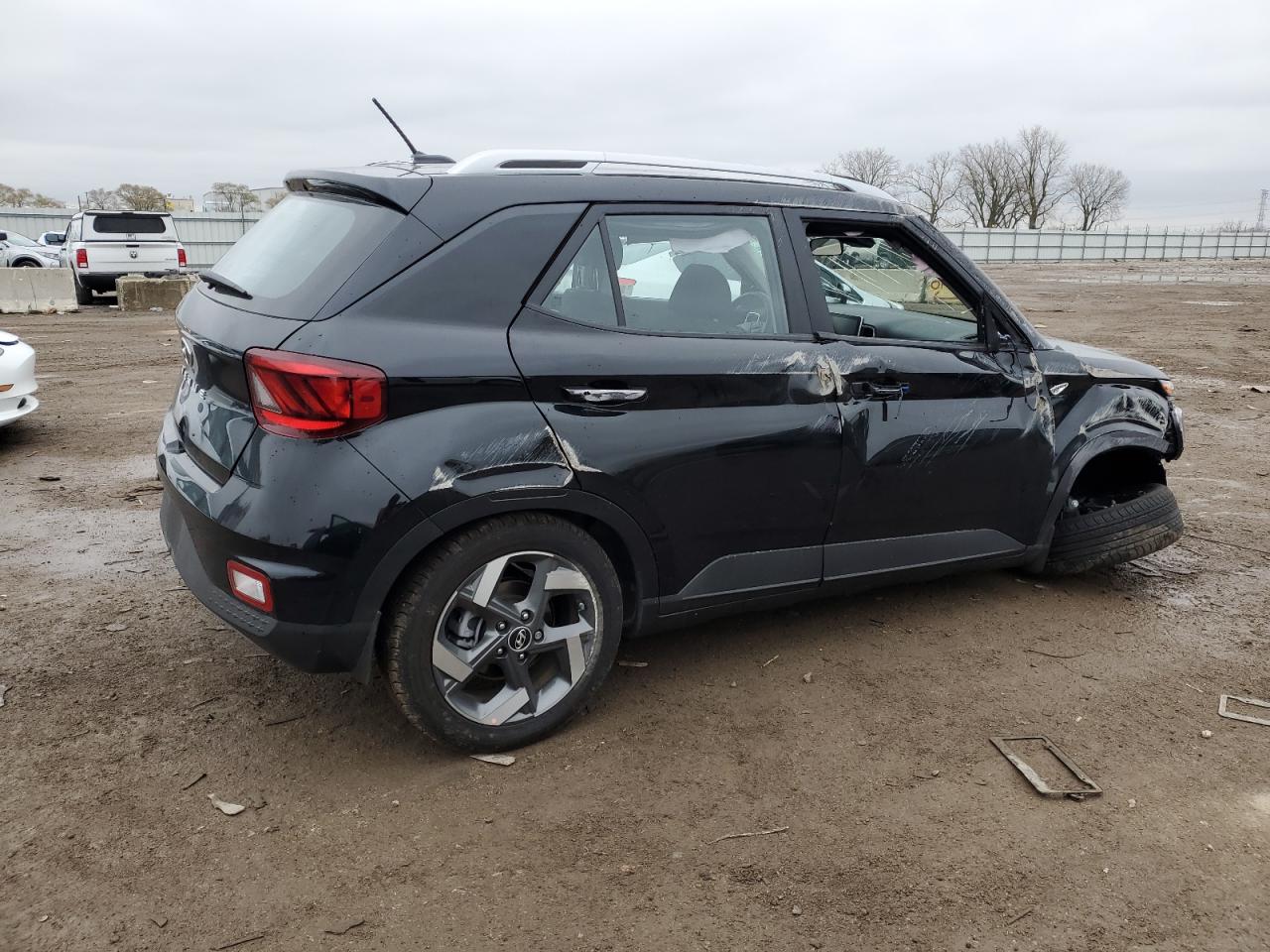 2024 Hyundai Venue VIN KMHRC8A38RU336826 Copart auction photo, rollover damage thumbnail 3