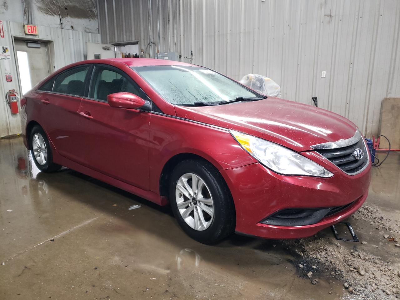 2014 Hyundai Sonata VIN 5NPEB4AC0EH848065 Copart auction photo, rear end damage thumbnail 4