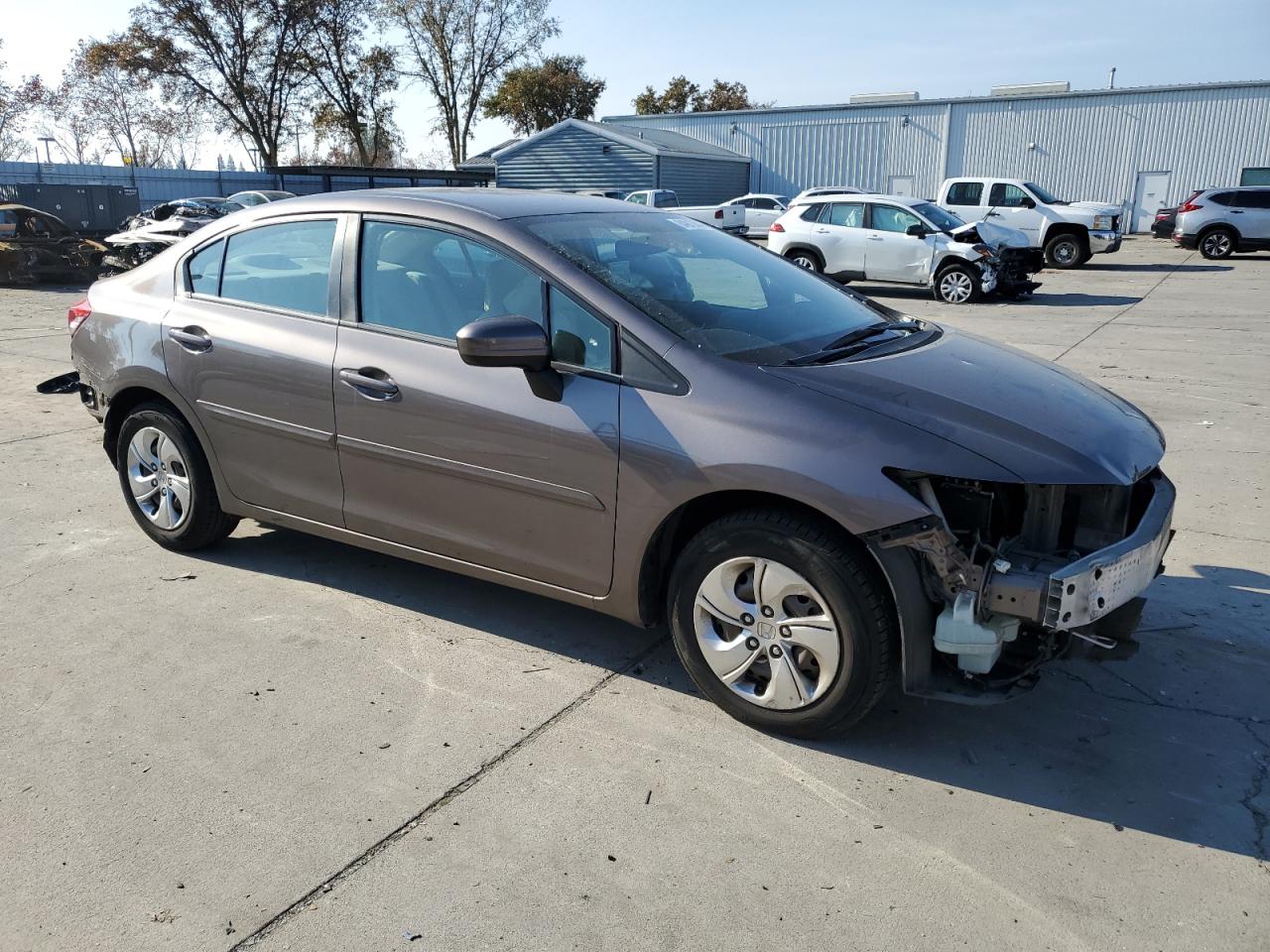 2014 Honda Civic VIN 19XFB2F5XEE268071 Copart auction photo, front end / rear end damage thumbnail 4