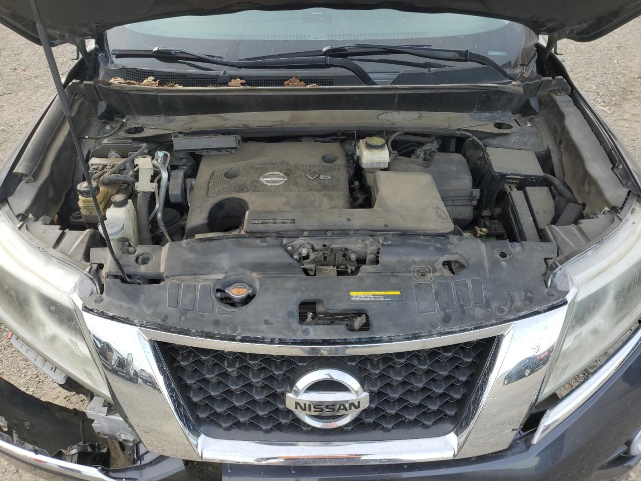 2014 Nissan Pathfinder VIN 5N1AR2MM5EC696066 Copart auction photo, front end / side damage thumbnail 12