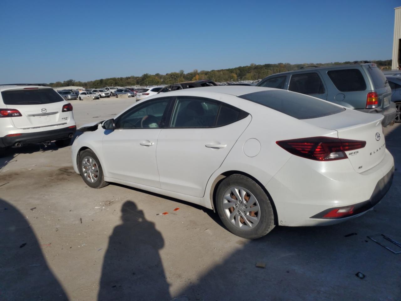 2019 Hyundai Elantra VIN 5NPD74LF5KH438507 Copart auction photo, front end damage thumbnail 2