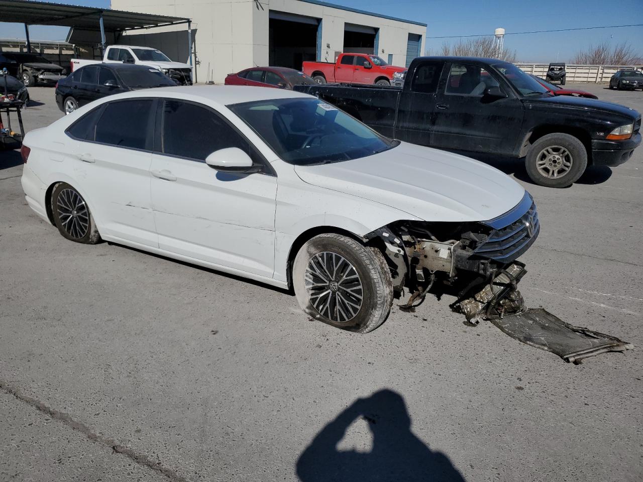 2021 Volkswagen Jetta VIN 3VWC57BU9MM007701 Copart auction photo, undercarriage / front end damage thumbnail 4