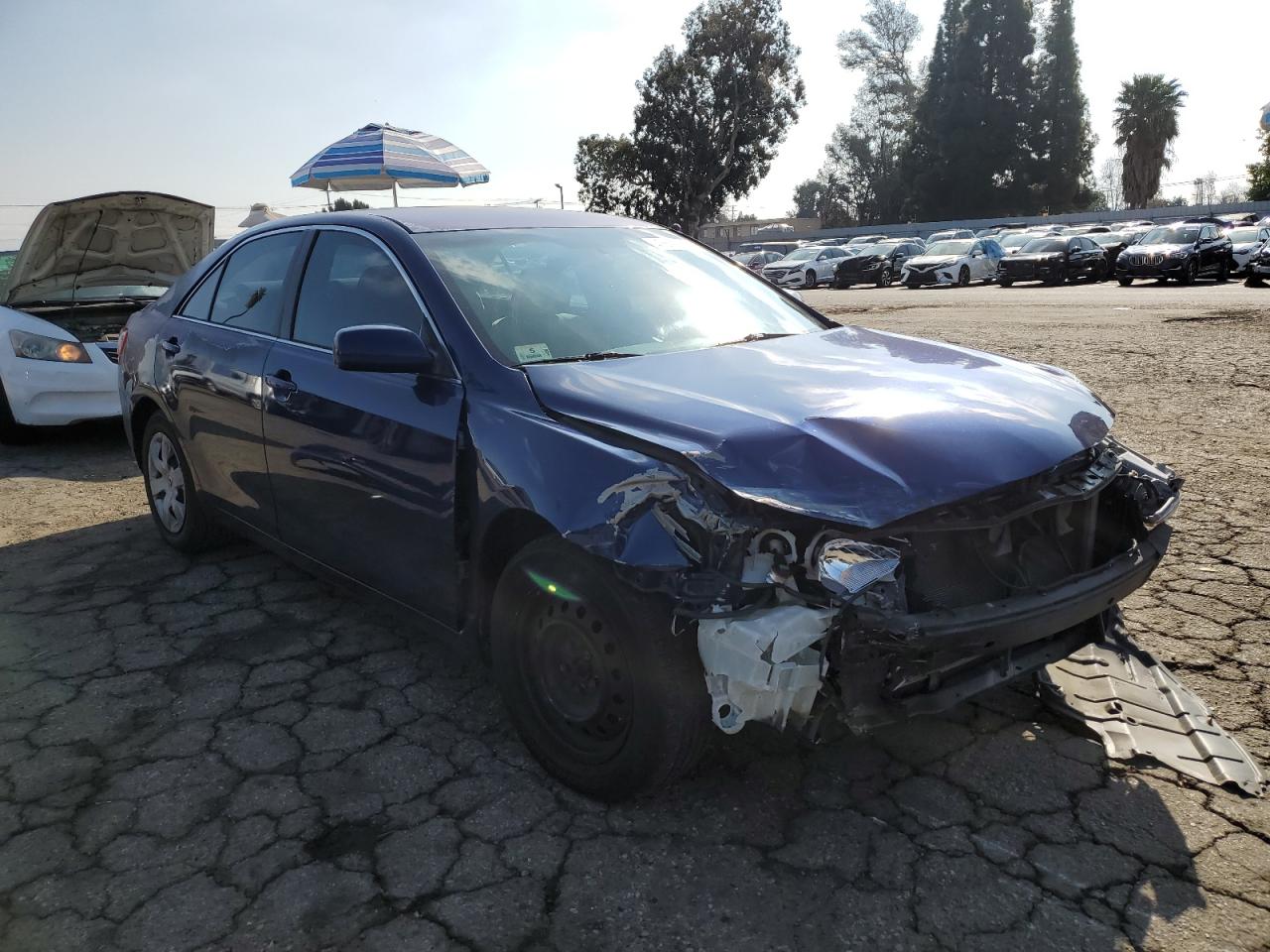 2008 Toyota Camry VIN 4T1BE46K28U213266 Copart auction photo, front end / minor dent/scratches damage thumbnail 4