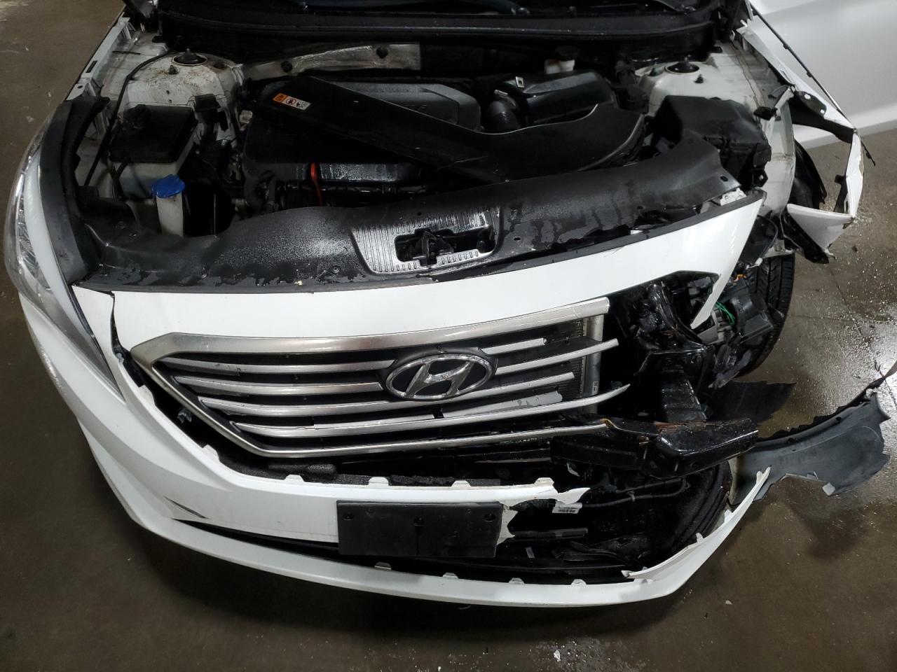 2015 Hyundai Sonata VIN 5NPE24AF1FH124395 Copart auction photo, front end / rear end damage thumbnail 12