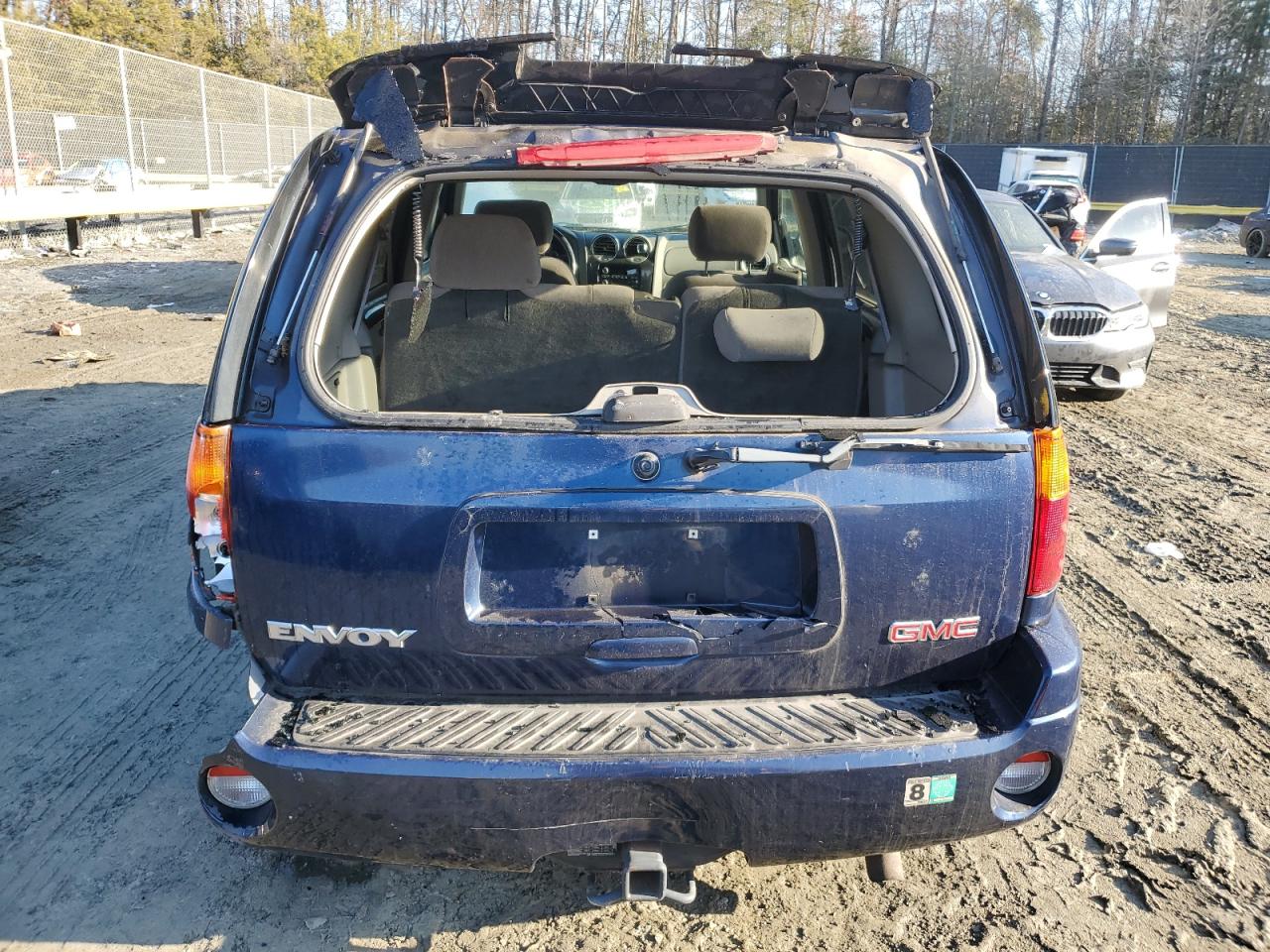 2003 GMC Envoy VIN 1GKDS13S432244097 Copart auction photo, rear end / undercarriage damage thumbnail 6